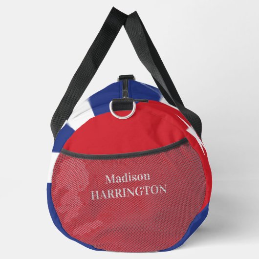 Aangepaste naam & tekst Cuba vlag Plunjezak (Rechts)