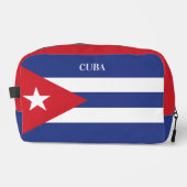 Aangepaste naam & tekst Cuba vlag Toilettasje (Voorkant)