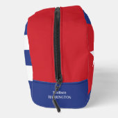Aangepaste naam & tekst Cuba vlag Toilettasje (Rechts)