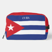 Aangepaste naam & tekst Cuba vlag Toilettasje (Achterkant)