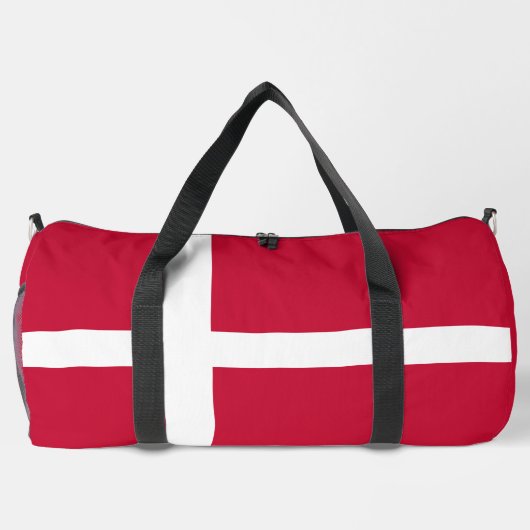 Aangepaste naam & tekst Denemarken Vlag Plunjezak (Achterkant)