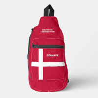 Aangepaste naam & tekst Denemarken Vlag