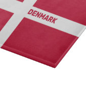 Aangepaste naam & tekst Denemarken Vlag Snijplank (Hoek)