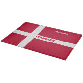 Aangepaste naam & tekst Denemarken Vlag Snijplank (Hoek)