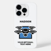 Aangepaste naam & tekst drone Case-Mate iPhone case (Achterkant)