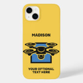 Aangepaste naam & tekst drone Case-Mate iPhone case (Achterkant)