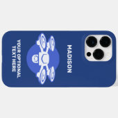 Aangepaste naam & tekst drone Case-Mate iPhone case (Achterkant (horizontaal))