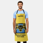 Aangepaste naam & tekst drone schort (Gedragen)