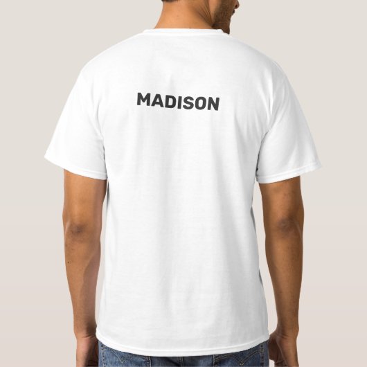 Aangepaste naam & tekst drone t-shirt (Achterkant)