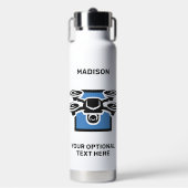 Aangepaste naam & tekst drone waterfles (Voorkant)
