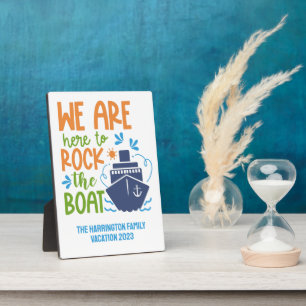 Aangepaste naam, tekst en jaar cruise fotoplaat