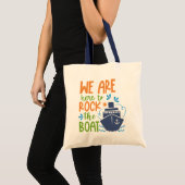 Aangepaste naam, tekst en jaar cruise tote bag (Voorkant (product))