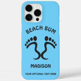 Aangepaste naam, tekst en kleur Beach Bum iPhone 16 Pro Max Hoesje