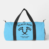Aangepaste naam, tekst en kleur Beach Bum Plunjezak (Voorkant)