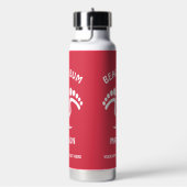 Aangepaste naam, tekst en kleur Beach Bum Waterfles (Rechts)