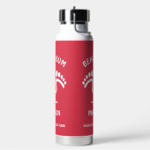 Aangepaste naam, tekst en kleur Beach Bum Waterfles (Links)