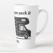 Aangepaste naam, tekst en kleur Camper Latte Mok (Rechts)
