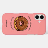 Aangepaste naam, tekst en kleur DONUT telefoonhoes Case-Mate iPhone Case (Achterkant (horizontaal))