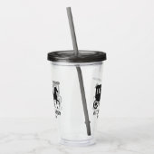 Aangepaste naam, tekst en kleur Mackinac Island Acryl Drinkbeker (Links)