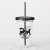 Aangepaste naam, tekst en kleur Mackinac Island Acryl Drinkbeker (Voorkant)