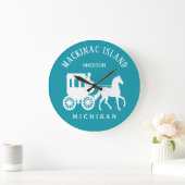 Aangepaste naam, tekst en kleur Mackinac Island Grote Klok (Huis)