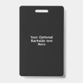 Aangepaste naam, tekst en kleur martial arts badge (Achterkant)