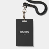 Aangepaste naam, tekst en kleur martial arts badge (Achterkant met lanyard)