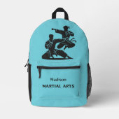 Aangepaste naam, tekst en kleur Martial Arts Bedrukte Rugzak (Voorkant)
