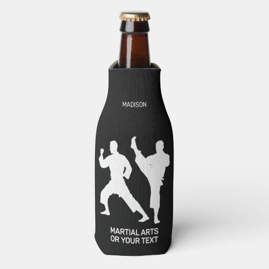 Aangepaste naam, tekst en kleur martial arts flesjeskoeler (Fles Voorkant)