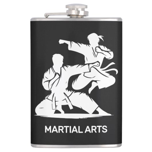 Aangepaste naam, tekst en kleur martial arts heupfles (Voorkant)
