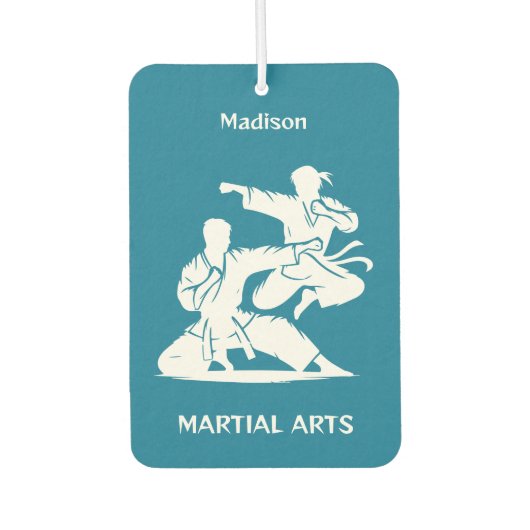 Aangepaste naam, tekst en kleur martial arts luchtverfrisser (Voorkant)