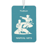 Aangepaste naam, tekst en kleur martial arts luchtverfrisser (Achterkant)