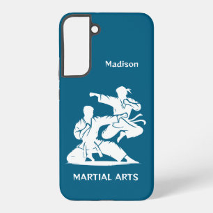 Aangepaste naam, tekst en kleur martial arts samsung galaxy hoesje