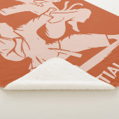 Aangepaste naam, tekst en kleur martial arts sherpa deken (3/4)