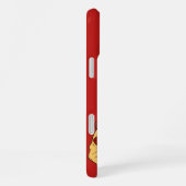 Aangepaste naam, tekst en kleur Pizza-telefoondraa iPhone Hoesje (Rechterkant)