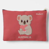 Aangepaste naam, tekst en kleurenliefde Koala Etui (Achterkant)