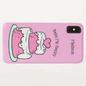 Aangepaste naam, tekst- en kleurentelefoonkwesties Case-Mate iPhone case (Achterkant (horizontaal))