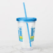 Aangepaste naam / tekst Fiji Acryl Drinkbeker (Links)