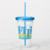 Aangepaste naam / tekst Fiji Acryl Drinkbeker (Voorkant)