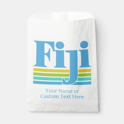 Aangepaste naam / tekst Fiji Bedankzakje (Voorkant)