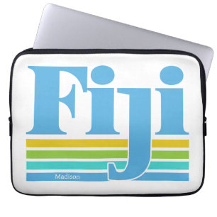 Aangepaste naam / tekst Fiji Laptop Sleeve