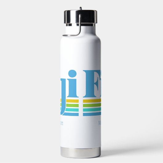 Aangepaste naam / tekst Fiji Waterfles (Rechts)