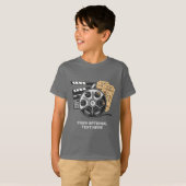 Aangepaste naam & tekst film t-shirt (Voorkant volledig)