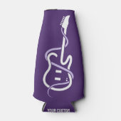 Aangepaste naam & tekst gestileerde gitaar flesjeskoeler (Voorkant)