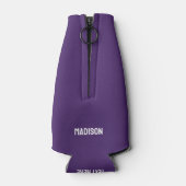 Aangepaste naam & tekst gestileerde gitaar flesjeskoeler (Achterkant)