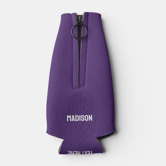 Aangepaste naam & tekst gestileerde gitaar flesjeskoeler (Achterkant)