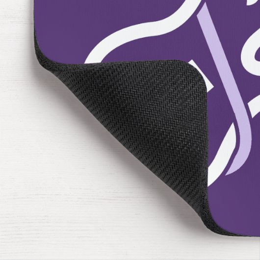 Aangepaste naam & tekst gestileerde gitaar muismat (Hoek)