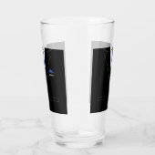 Aangepaste naam Tekst Glas Bedrijf Zwart Kostuum e (Rechts)