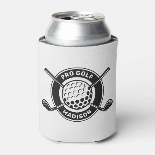 Aangepaste naam & tekst Golf Blikjeskoeler (Blikje Voorkant)
