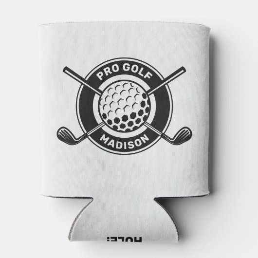 Aangepaste naam & tekst Golf Blikjeskoeler (Achterkant)